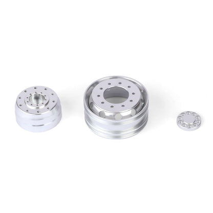 RCAWD Tamiya 1/14 Tractor Truck Series RCAWD Tamiya Tractor Truck Bearing Front Beadlock Wheel Rims 2PCS