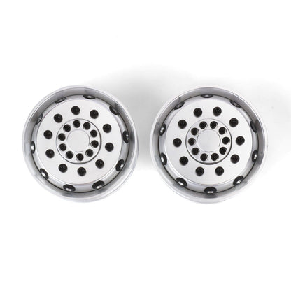 RCAWD Tamiya 1/14 Tractor Truck Series RCAWD Tamiya Tractor Truck H12 Hex hub Front Beadlock Wheel Rims 2PCS
