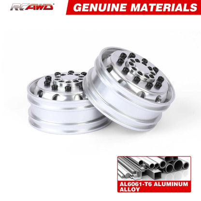 RCAWD Tamiya 1/14 Tractor Truck Series RCAWD Tamiya Tractor Truck H12 Hex hub Front Beadlock Wheel Rims 2PCS