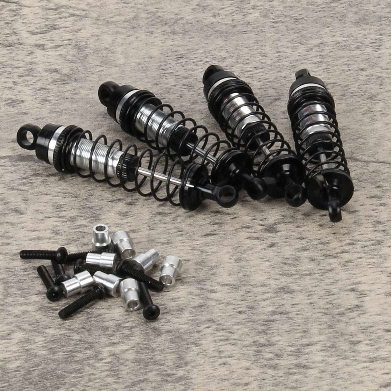 RCAWD Traxxas Latrax Black / 4pcs RCAWD 1/18 Traxxas Latrax 65mm Oil-filled Shock Absorber