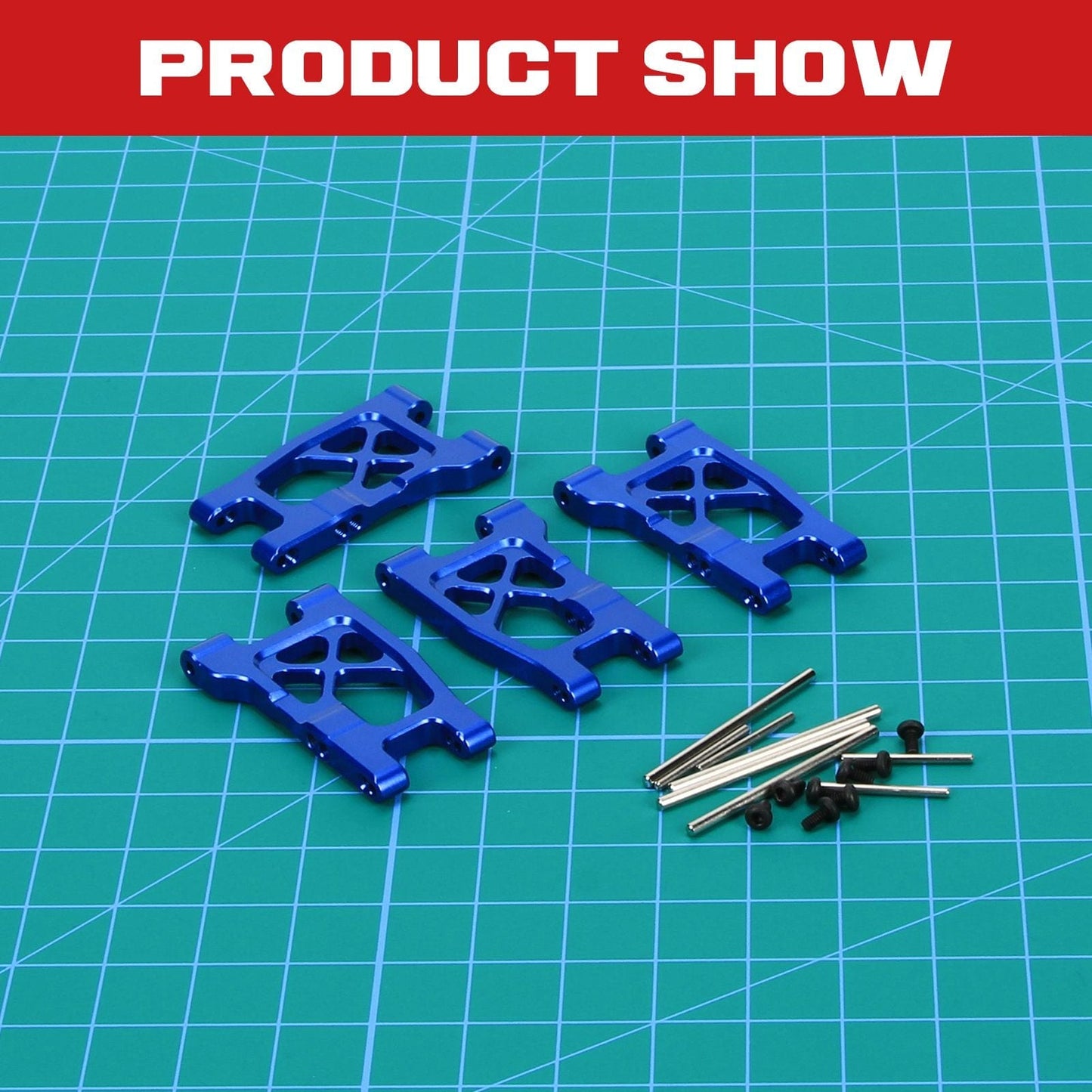 RCAWD Traxxas Latrax Blue / Full Set RCAWD  1/18 Traxxas Latrax Aluminium Suspension Arms