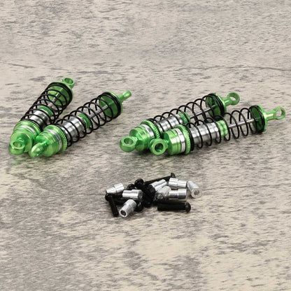 RCAWD Traxxas Latrax Green / 4pcs RCAWD 65mm Oil-filled Shock Absorber for 1/18 Traxxas Latrax Upgrades