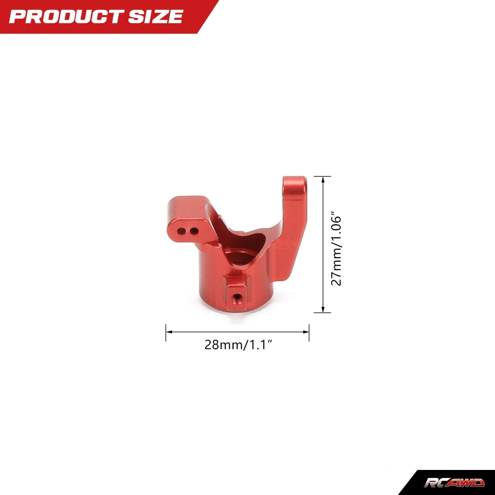 RCAWD Traxxas Latrax RCAWD RC Aluminum Carriers Stub Axle 2pcs for 1/18 Traxxas Upgrade Parts