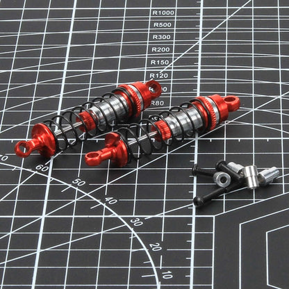 RCAWD Traxxas Latrax Red / 2pcs RCAWD 65mm Oil-filled Shock Absorber for 1/18 Traxxas Latrax Upgrades