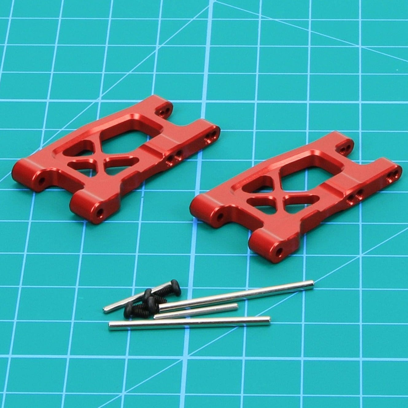 RCAWD Traxxas Latrax Red / F/R RCAWD Aluminium Front Rear Suspension Arms for 1/18 Traxxas Latrax Upgrades