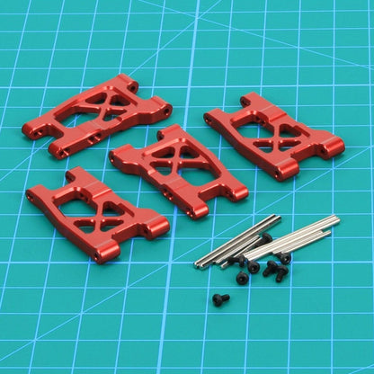 RCAWD Traxxas Latrax Red / Full Set RCAWD Aluminium Front Rear Suspension Arms for 1/18 Traxxas Latrax Upgrades