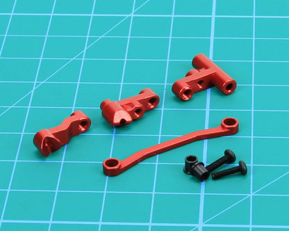 RCAWD Traxxas Latrax Red RCAWD  1/18 Traxxas Latrax Aluminium Steering bellcranks Servo Saver Set