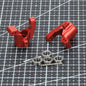 RCAWD Traxxas Latrax Red RCAWD RC Aluminum Carriers Stub Axle 2pcs for 1/18 Traxxas Upgrade Parts