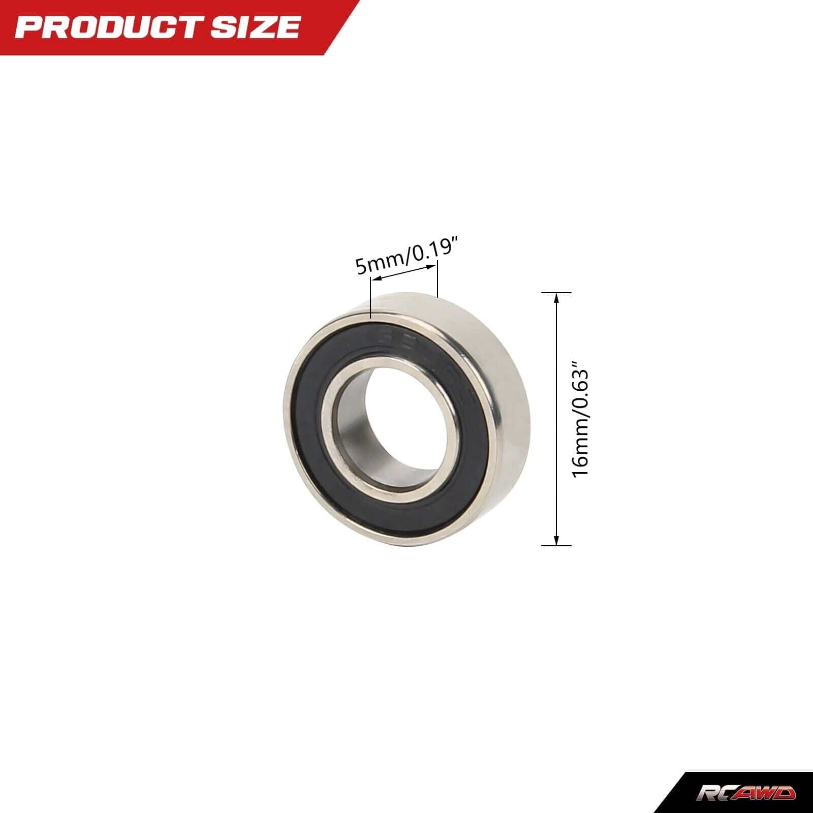 RCAWD TRAXXAS MAXX RCAWD Maxx 8*16*5mm Ball Bearing 5118A