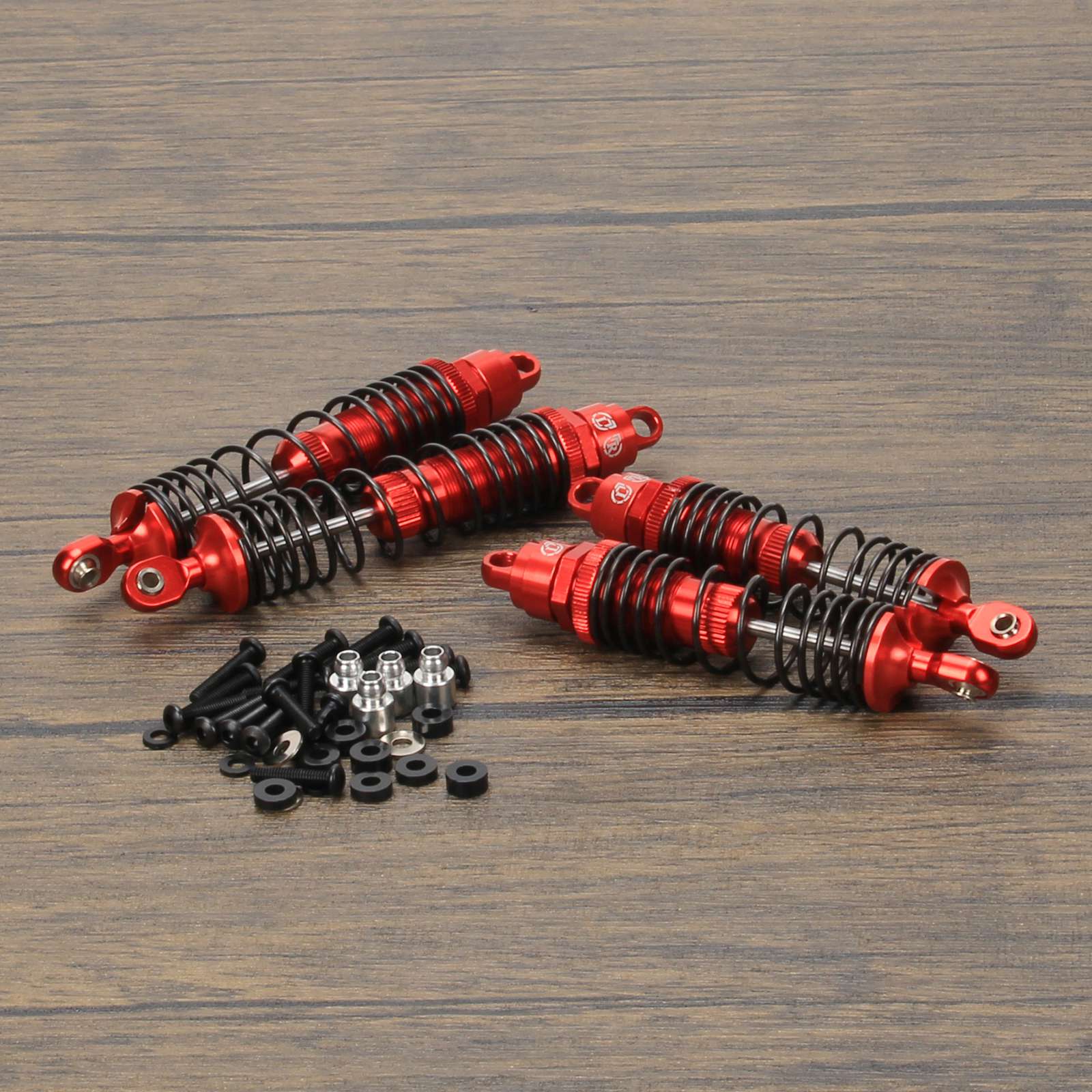 RCAWD TRAXXAS SLASH 2WD Red RCAWD Aluminum Shocks Absorber oil-filled type for 1/10 Slash 2wd Series