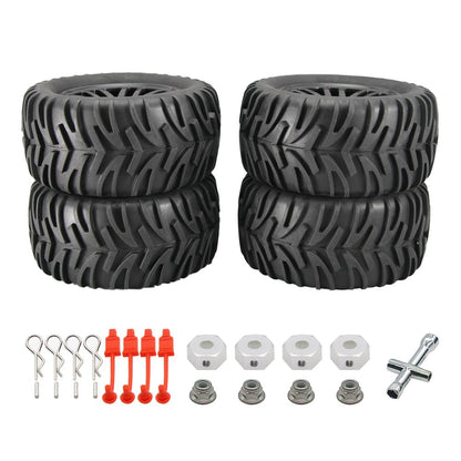 RCAWD TRAXXAS SLASH 4pcs tyres RCAWD 4PCS 115*50*45mm Wheel Tires For 1/10 Traxxas Slash