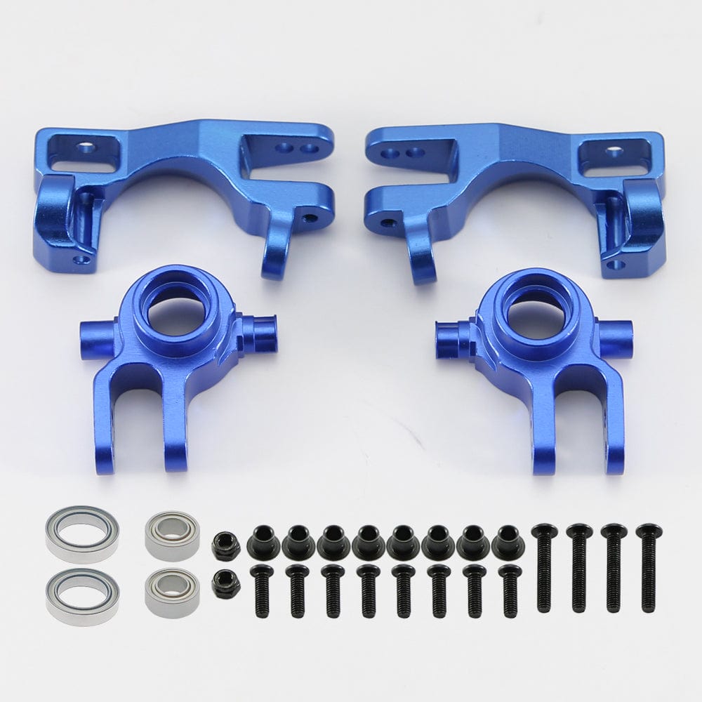 RCAWD TRAXXAS SLASH 4WD Blue RCAWD RC RCAWD RC Aluminum Caster Blocks (c-hubs) & Steering Blocks for 1/10 Traxxas Slash 4x4 Upgrade Partes