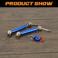 RCAWD TRAXXAS SLASH 4WD Blue / Rear Drive Shafts RCAWD RC CVD Drive Shafts Set with 12mm Hex for 1/10 Slash 4X4 Upgrades