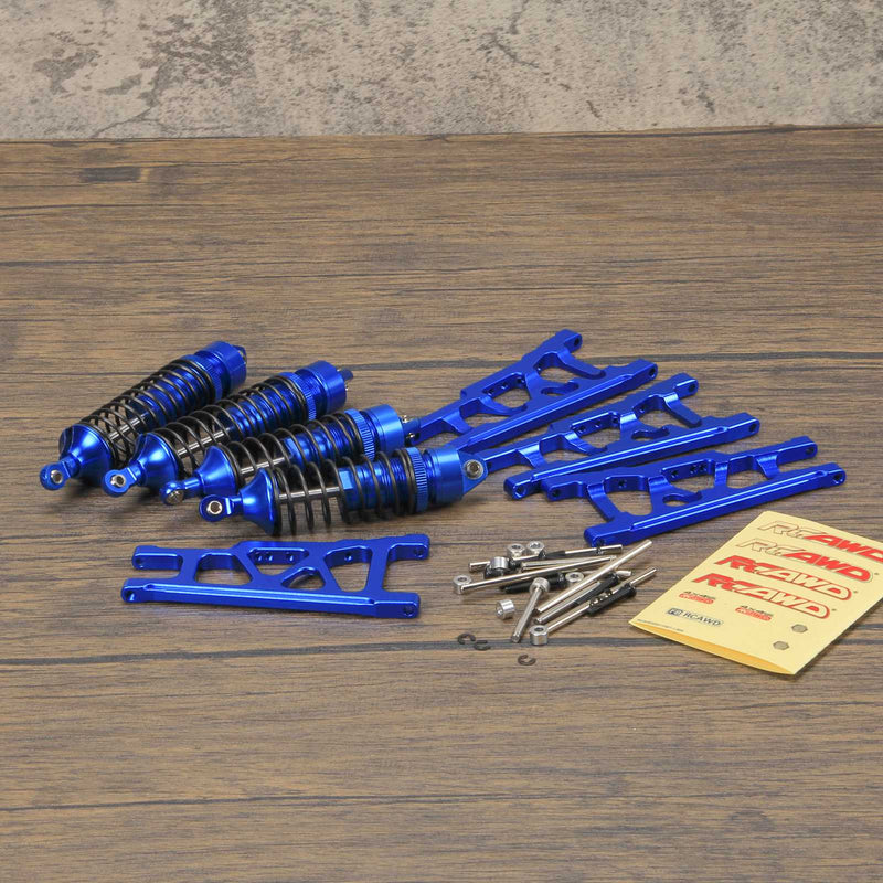 RCAWD Aluminum Suspension Set and Full Metal Shock Absorber for 1/10 Traxxas Slash 4x4 - RCAWD