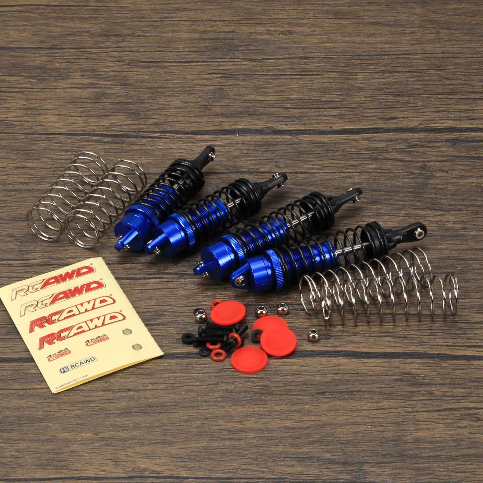 RCAWD TRAXXAS SLASH 4WD Navy Blue RCAWD Shocks absorber compatible with Slash Rustler 4X4