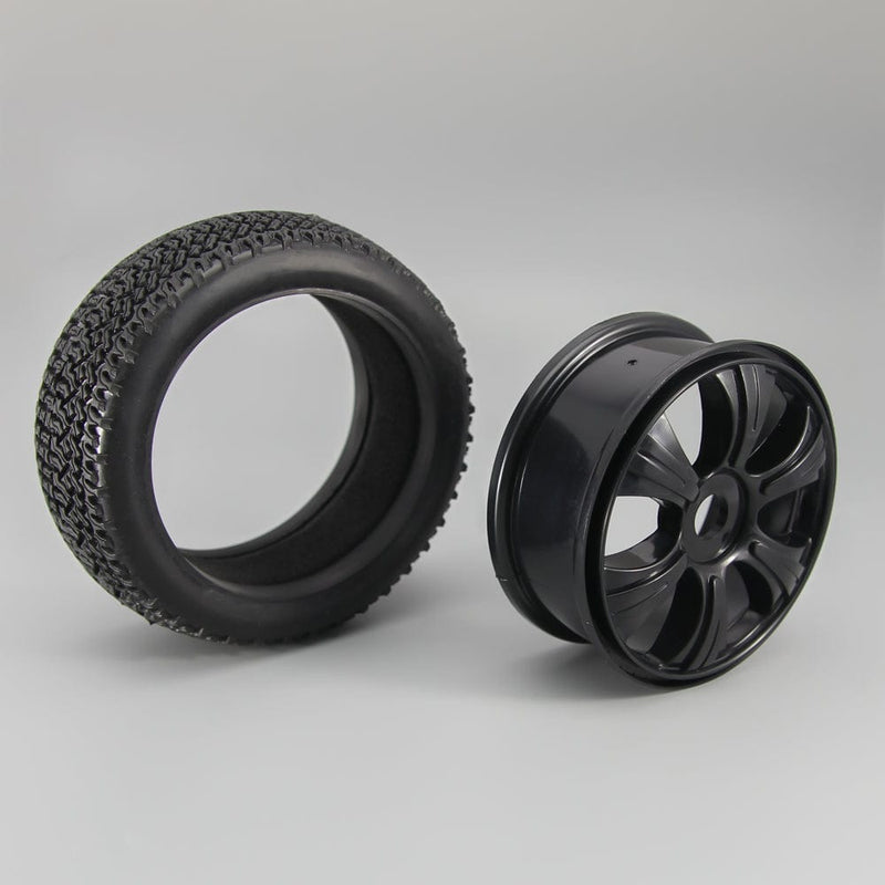 RCAWD 4pcs 112*45*80mm RC Wheel Tires for 1/10 Traxxas Slash with 17mm brass wheel hex - RCAWD