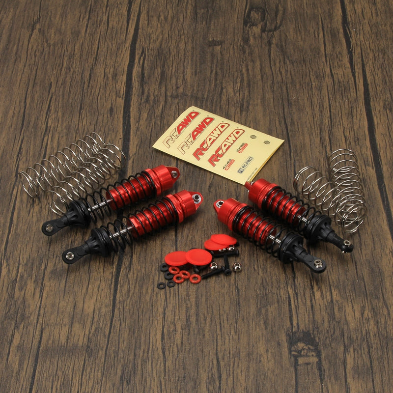 RCAWD Aluminum RC Shocks absorber 4pcs for Traxxas Slash 4x4 upgrades - RCAWD