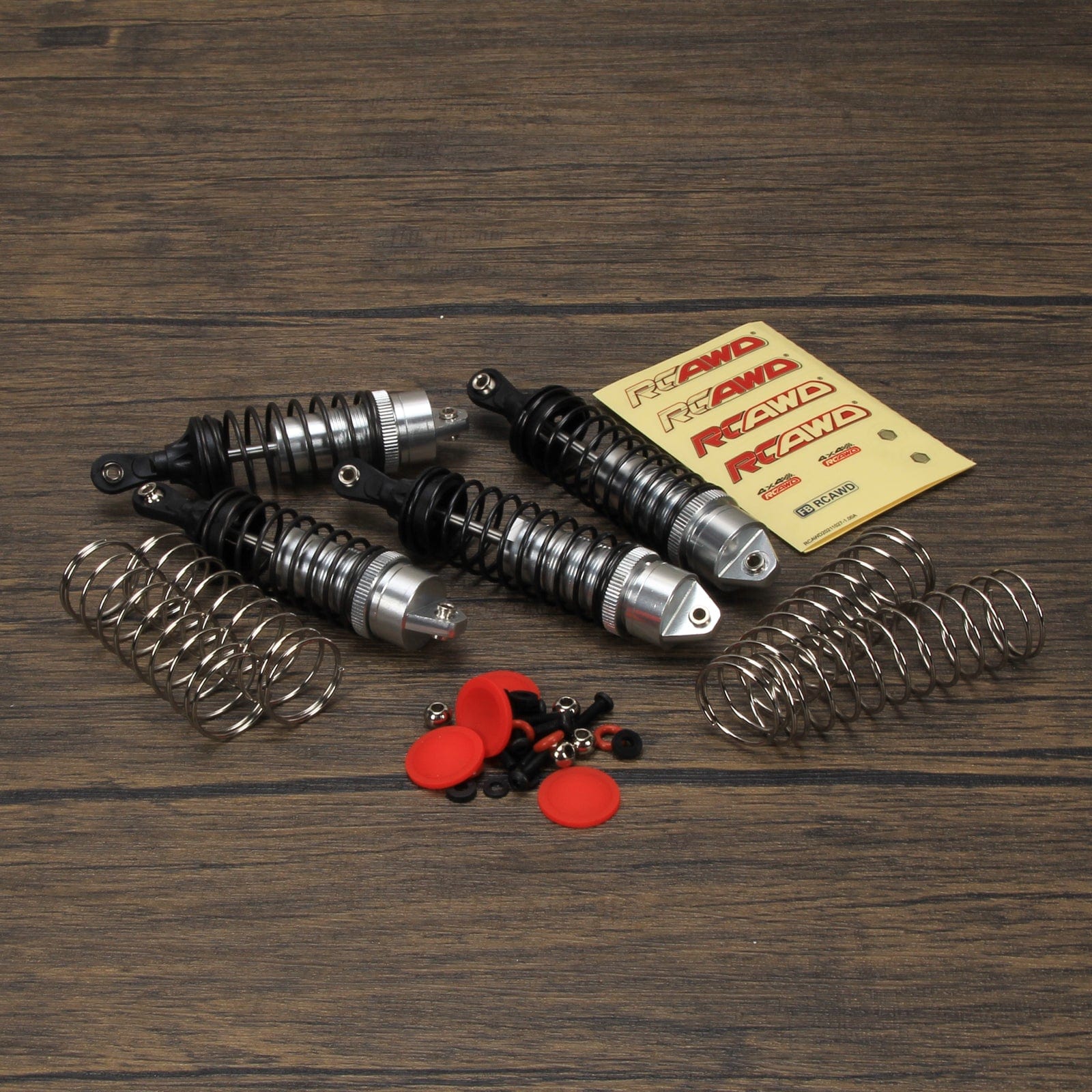 RCAWD TRAXXAS SLASH 4WD Silver RCAWD Shocks absorber compatible with Slash Rustler 4X4