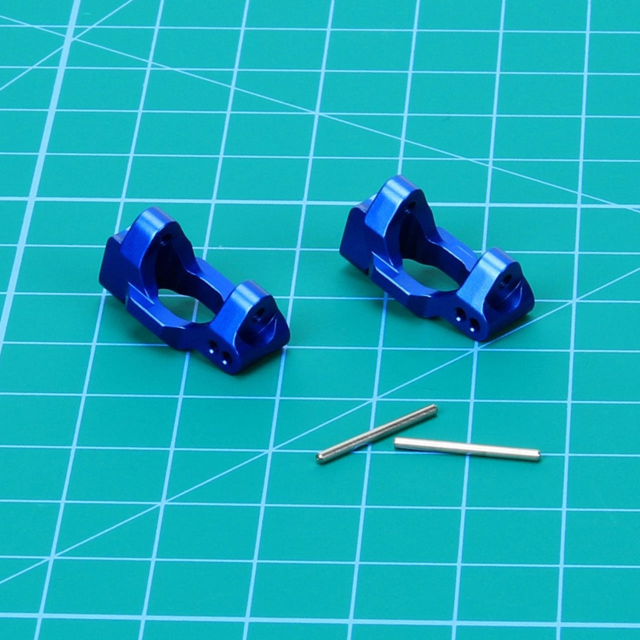 RCAWD TRAXXAS SLASH Blue RCAWD RC Aluminum Caster blocks (c-hubs) 2pcs for 1/18 Traxxas Upgrade Parts