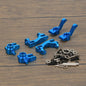 RCAWD TRAXXAS SLASH Blue RCAWD Slash 4x4 Aluminum Steering Blocks Caster Blocks C-Hubs Stub Axle Carriers with Ball Bearings Kit