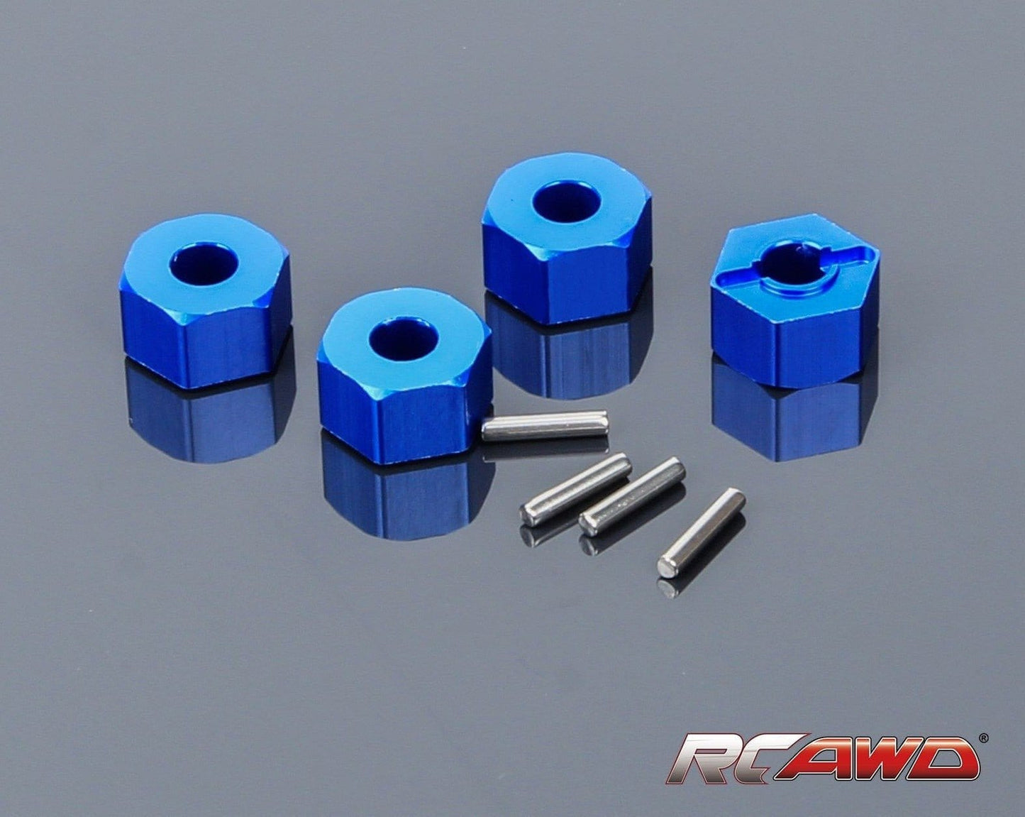 RCAWD TRAXXAS SLASH Blue RCAWD Slash Wheel Hubs 4pc