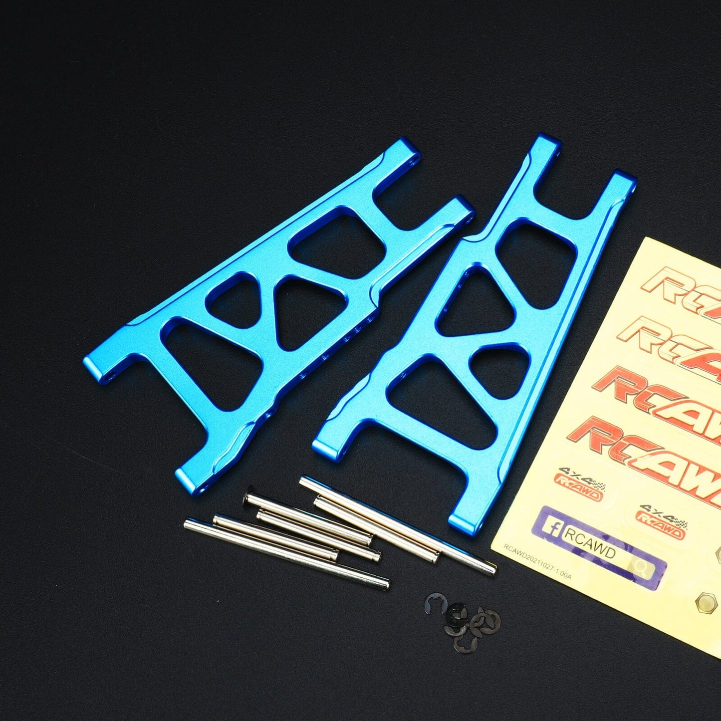 RCAWD TRAXXAS SLASH Blue RCAWD Traxxas Upgrade Alloy F/R Lower Suspension Arms 1 Set for Slash 4x4