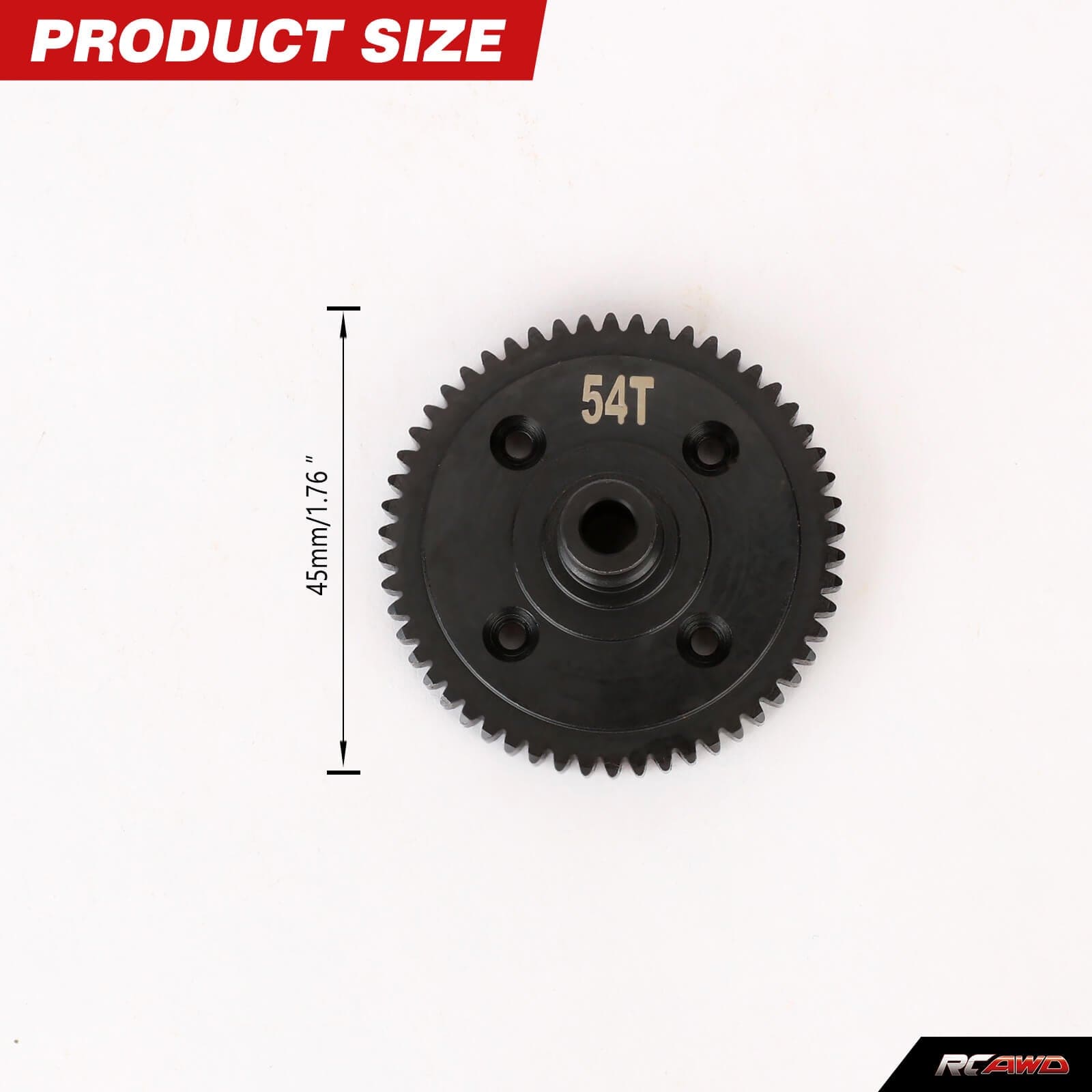 RCAWD TRAXXAS SLASH Center Differential Spur Gears RCAWD Traxxas 1/10 4WD Series 54T 32P 0.8M Center Differential Spur Gears