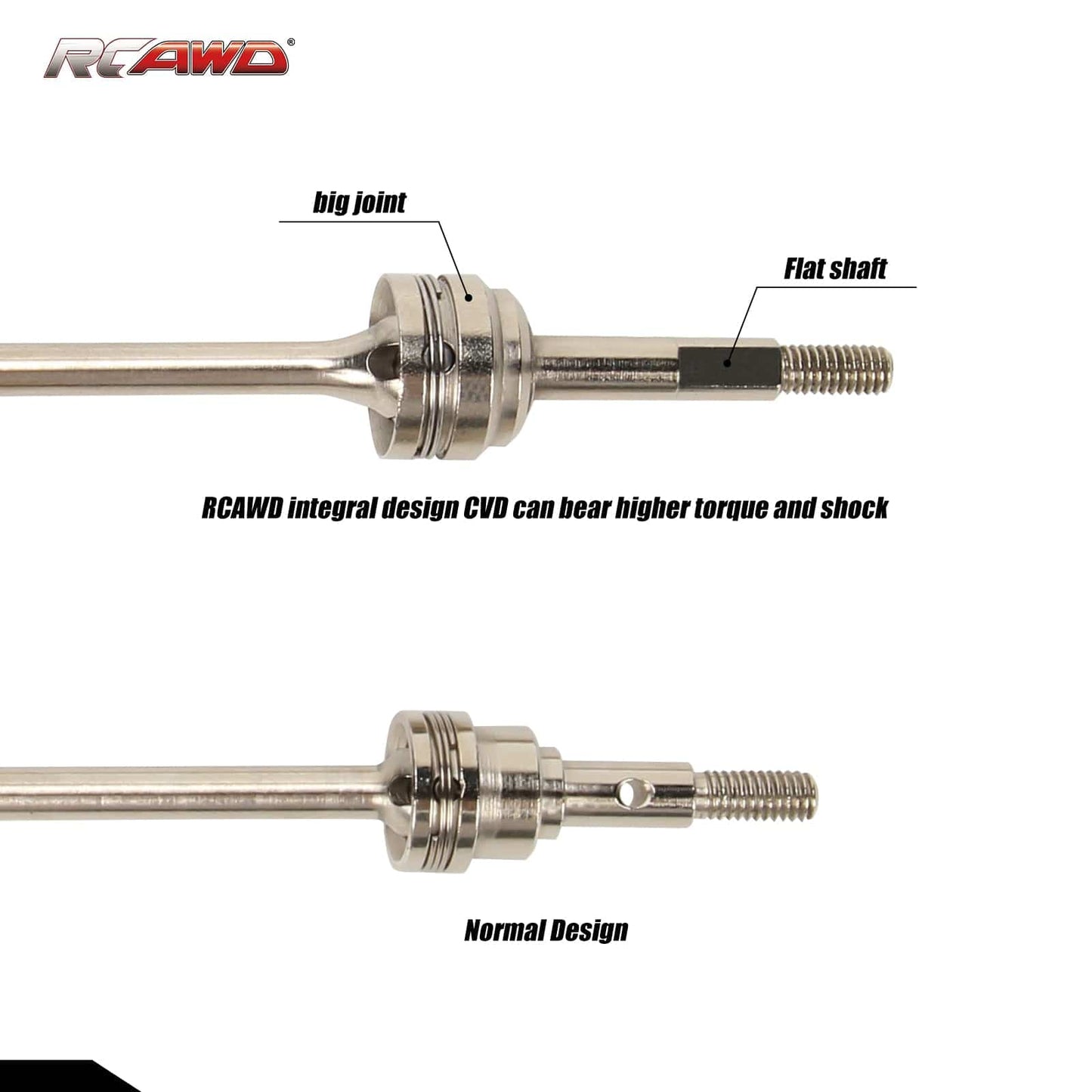 RCAWD TRAXXAS SLASH CVD Axle Driveshaft RCAWD Slash 4x4 Strengthen CVD Axle Driveshaft with 12mm Hex