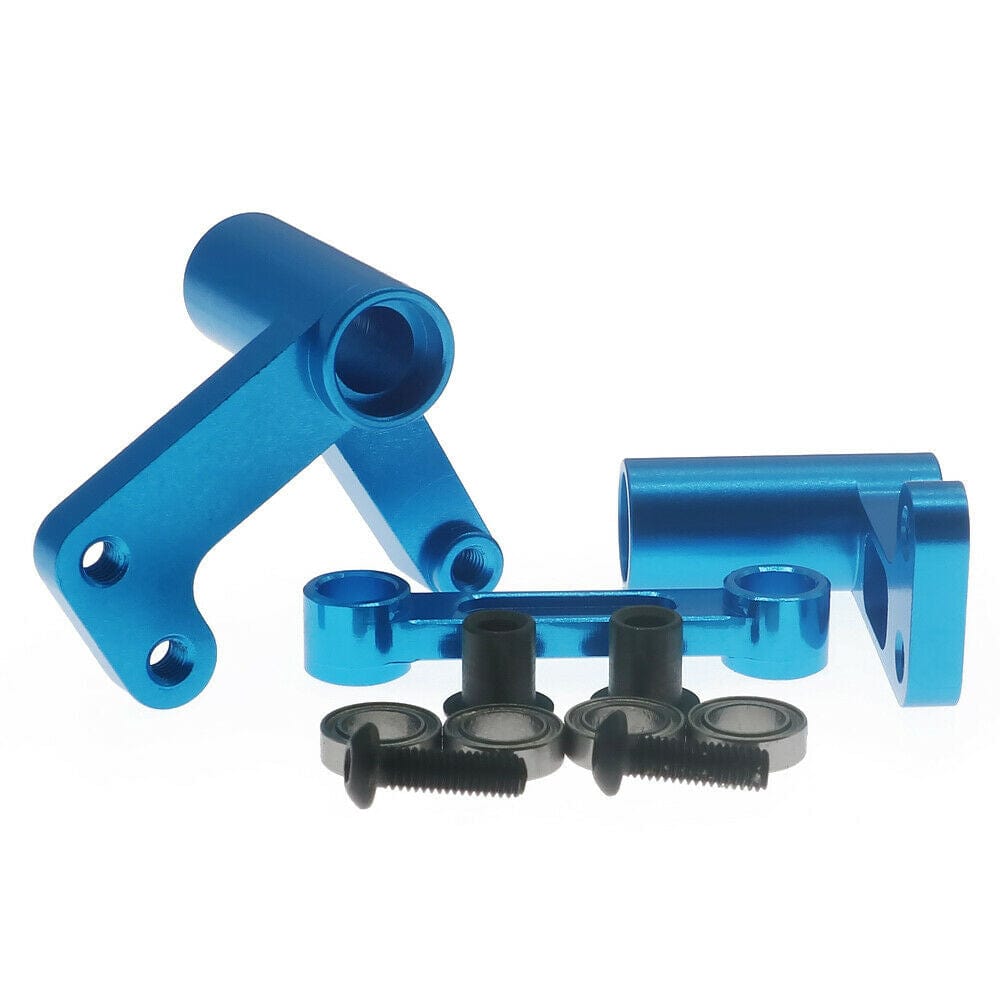 RCAWD TRAXXAS SLASH Dark Blue RCAWD Steering bellcranks servo saver draglink  for 1/10 Slash 2WD upgrades 3743NB