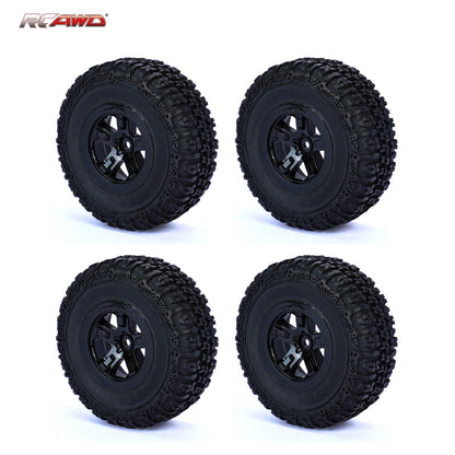 RCAWD TRAXXAS SLASH LG-018BL RCAWD 1/10 Pre-glued RC Wheel Tires for Traxxas Slash 5 spokes