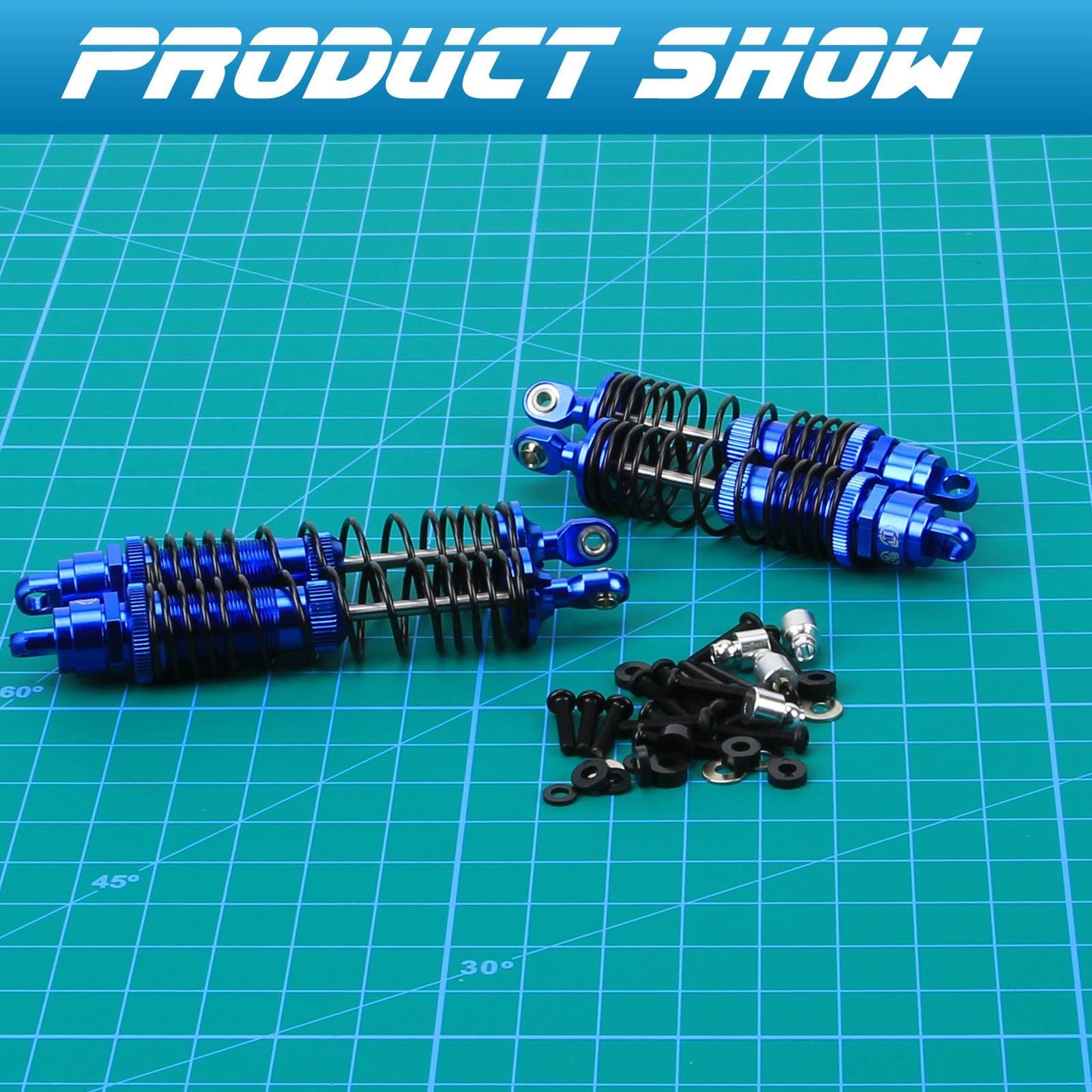 RCAWD TRAXXAS SLASH Navy blue RCAWD Slash 2wd Big Bore Shocks Absorber oil-filled type