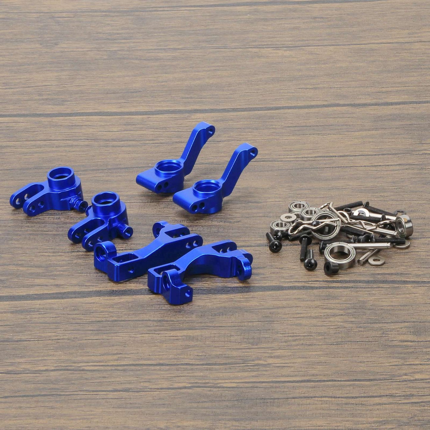 RCAWD TRAXXAS SLASH Navy Blue RCAWD Slash 4x4 Aluminum Steering Blocks Caster Blocks C-Hubs Stub Axle Carriers with Ball Bearings Kit