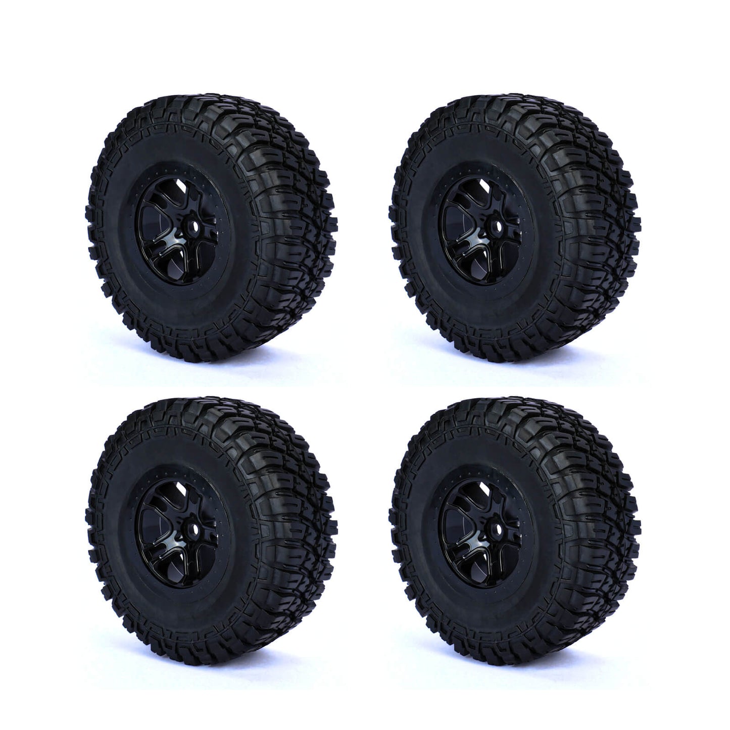 RCAWD TRAXXAS SLASH RCAWD 1/10 Pre-glued RC Wheel Tires for Traxxas Slash 10 spokes