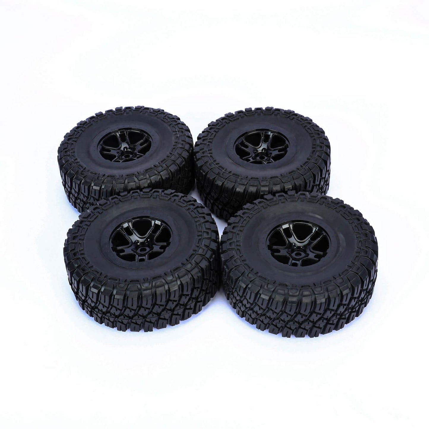 RCAWD TRAXXAS SLASH RCAWD 1/10 Pre-glued RC Wheel Tires for Traxxas Slash 10 spokes