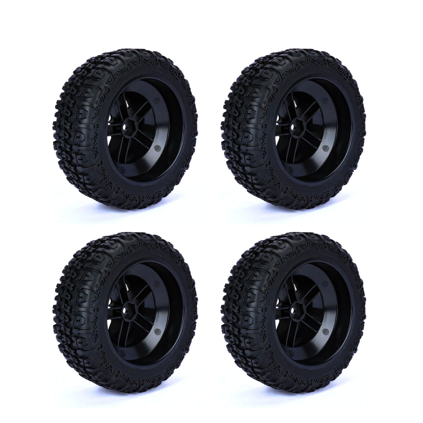 RCAWD TRAXXAS SLASH RCAWD 1/10 Pre-glued RC Wheel Tires for Traxxas Slash 10 spokes