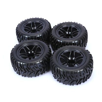 RCAWD TRAXXAS SLASH RCAWD 1/10 Pre-glued RC Wheel Tires for Traxxas Slash 14 spokes