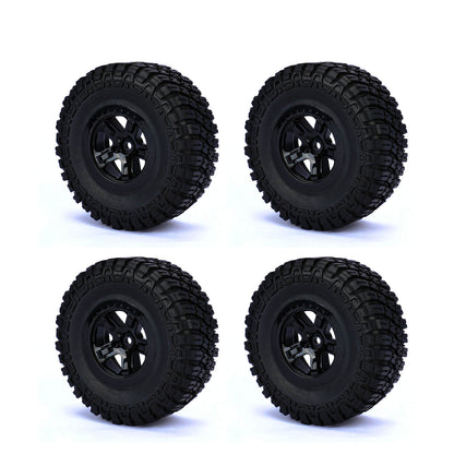 RCAWD TRAXXAS SLASH RCAWD 1/10 Pre-glued RC Wheel Tires for Traxxas Slash 5 spokes