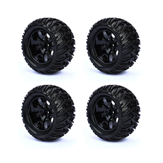 RCAWD TRAXXAS SLASH RCAWD 1/10 Pre-glued RC Wheel Tires for Traxxas Slash 7 spokes