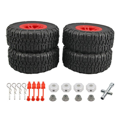 RCAWD TRAXXAS SLASH RCAWD 1/10 RC Wheel Tires 118*46*75mm 5 spokes for Traxxas Slash with alloy wheel hex