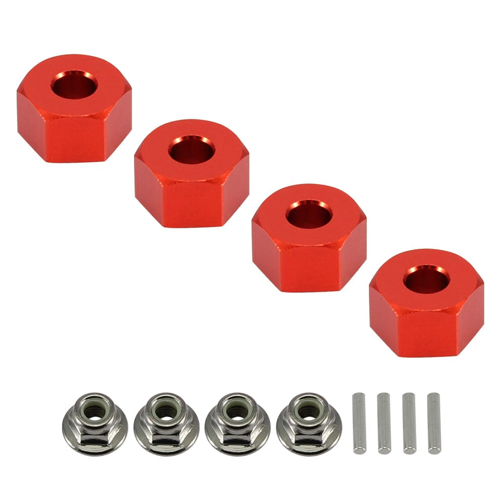 RCAWD TRAXXAS SLASH RCAWD 1/10 Slash 12mm Aluminum Wheel Hex (4Pcs) & M4 Locknut (4Pcs)