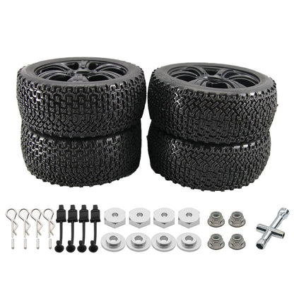 RCAWD TRAXXAS SLASH RCAWD 4pcs 112*45*80mm RC Wheel Tires for 1/10 Traxxas Slash with 17mm brass wheel hex