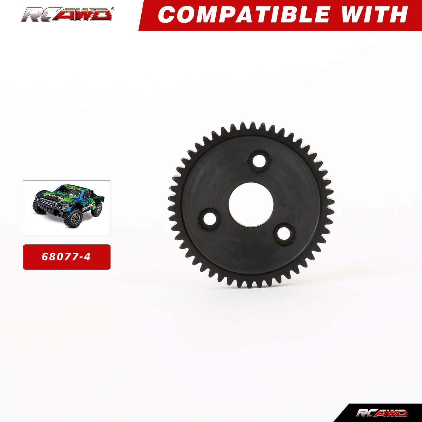 RCAWD TRAXXAS SLASH RCAWD 50T 0.8M 32P 40CR Steel Reduction Spur Main Gears Set for Traxxas Ford Jato Rustler Slash 4x4 Upgrade Parts