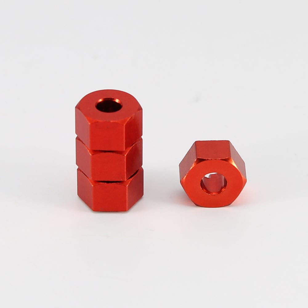 RCAWD TRAXXAS SLASH RCAWD Aluminum 12mm Hex Hubs Wheel Adapters & Flanged Nuts for 1/10 4WD Traxxas Slash Rustler