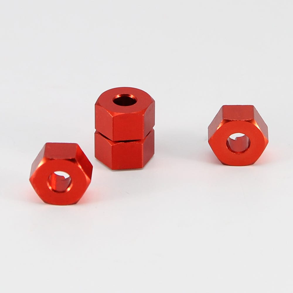 RCAWD TRAXXAS SLASH RCAWD Aluminum 12mm Hex Hubs Wheel Adapters & Flanged Nuts for 1/10 4WD Traxxas Slash Rustler