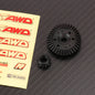 RCAWD TRAXXAS SLASH Rear Diff Gears Set RCAWD 37T 13T Front Rear Differential Main Gears Spur Pinion Gear Straight Bevel Gear for Traxxas Slash 4x4 Upgrade Parts