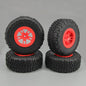 RCAWD TRAXXAS SLASH Red RCAWD 1/10 RC Wheel Tires 118*46*75mm 5 spokes for Traxxas Slash with alloy wheel hex