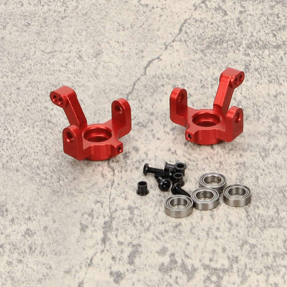 RCAWD TRAXXAS SLASH Red RCAWD RC Aluminum Caster Blocks Steering Blocks for 1/18 Traxxas Upgrade Parts