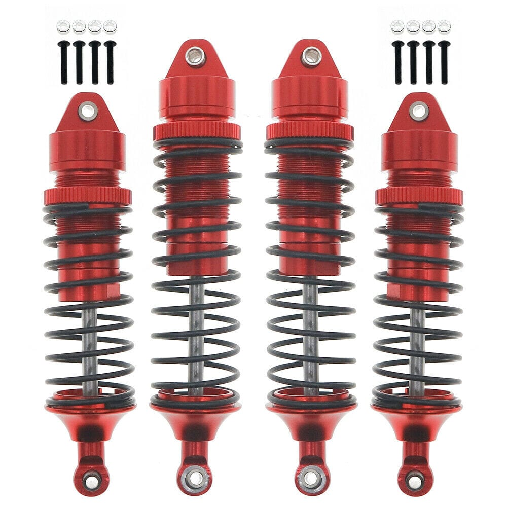 RCAWD TRAXXAS SLASH Red RCAWD Slash 4x4 Aluminum Shocks Absorber oil-filled type