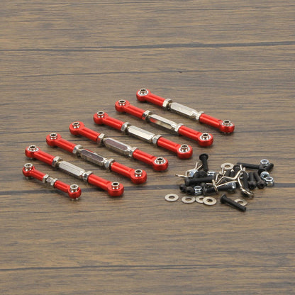 RCAWD TRAXXAS SLASH Red RCAWD Slash 4x4 Aluminum Turnbuckles Camber Link with Rod Ends Sets 7pcs