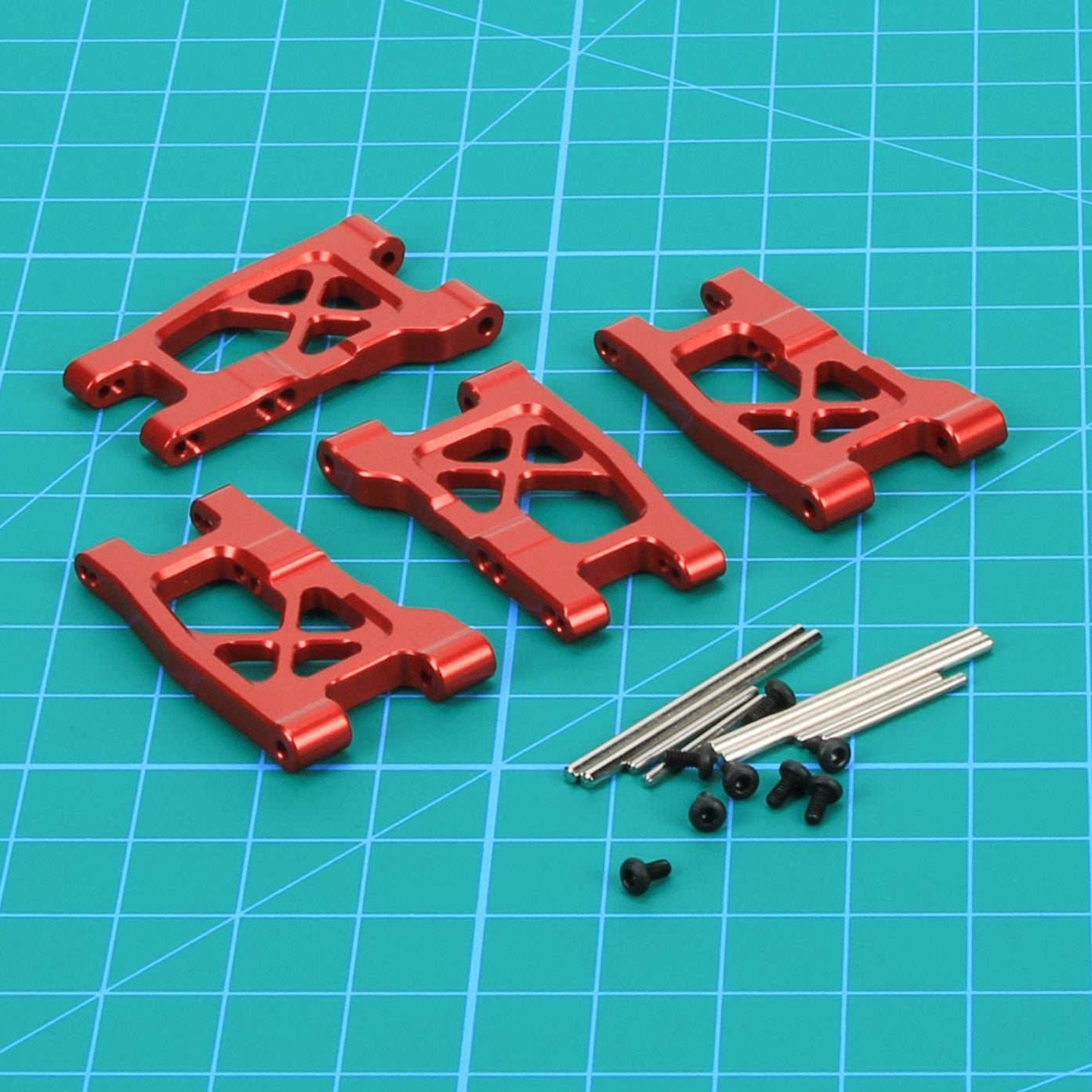 RCAWD TRAXXAS SLASH Red / Two Set RCAWD Aluminium Suspension Arms for 1/18 Traxxas Upgrade Parts